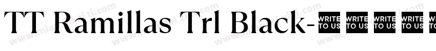 TT Ramillas Trl Black字体转换